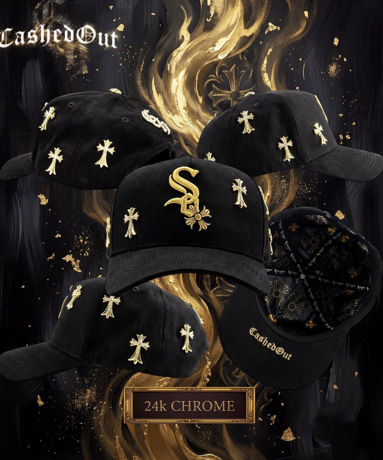 CASHEDOUT HATS "24k CHROME"