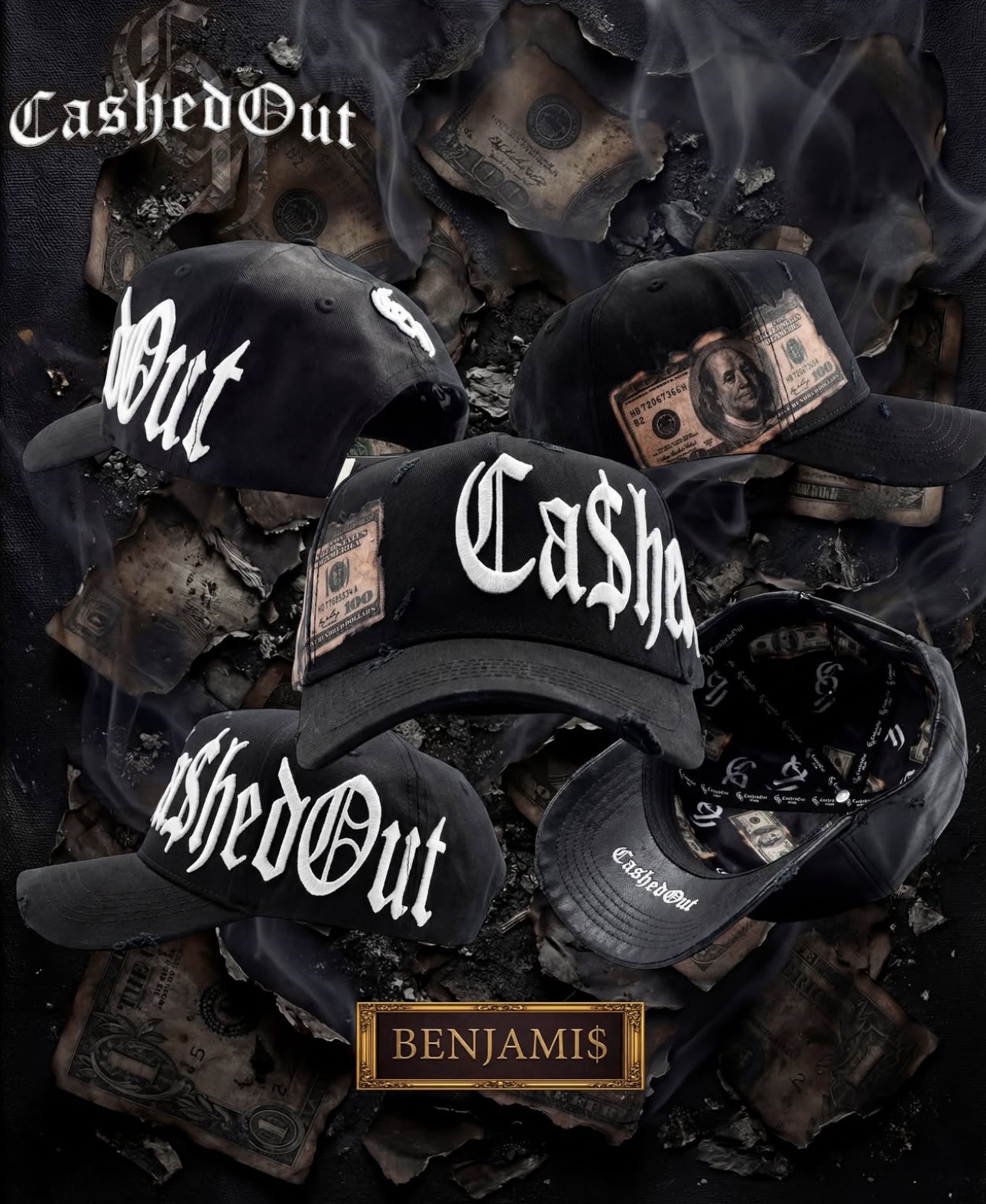 CASHEDOUT HATS "BENJAMI$"